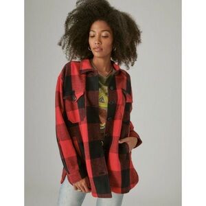 Lucky Brand Red and Black Utility Jacket